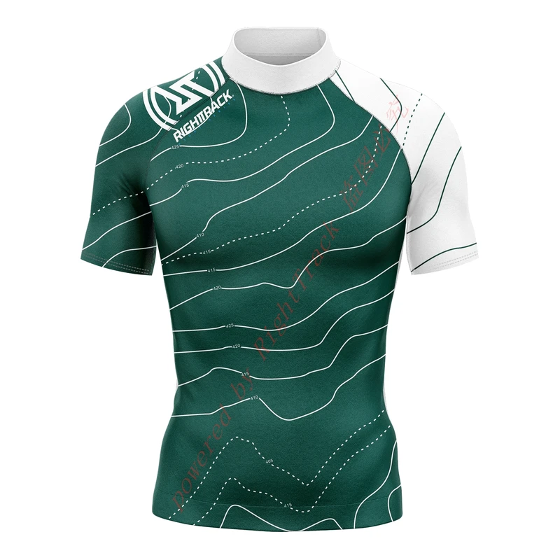Board Short Surf - Hot Men's Short Sleeve Surfing Shirt