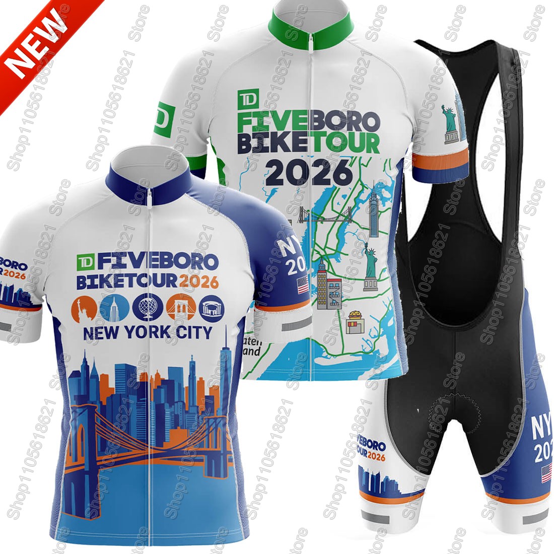 Summer Clothing Nyc - NYC-Cycling-Tour 2026 Team Jersey Set Cycling
