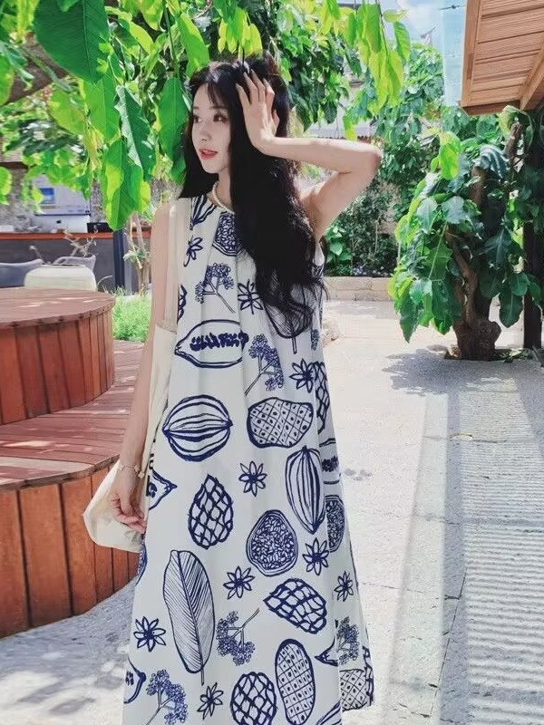 Summer Loose A-Line Vest Dress - огляд і ціна Summer Clothing Tagline