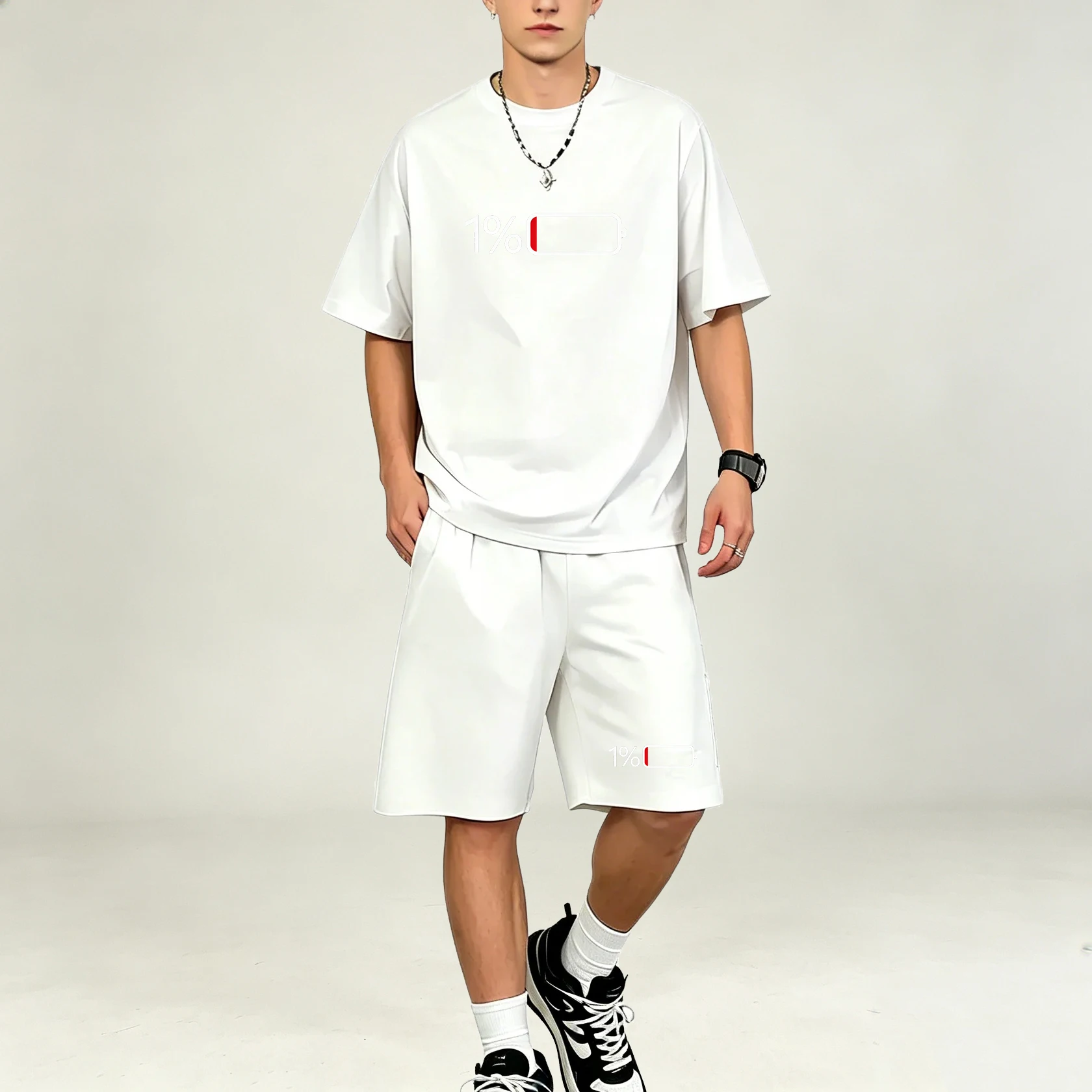 Hot Selling Men T‑Shirts Sets  - огляд і ціна Summer Clothing For Young Men