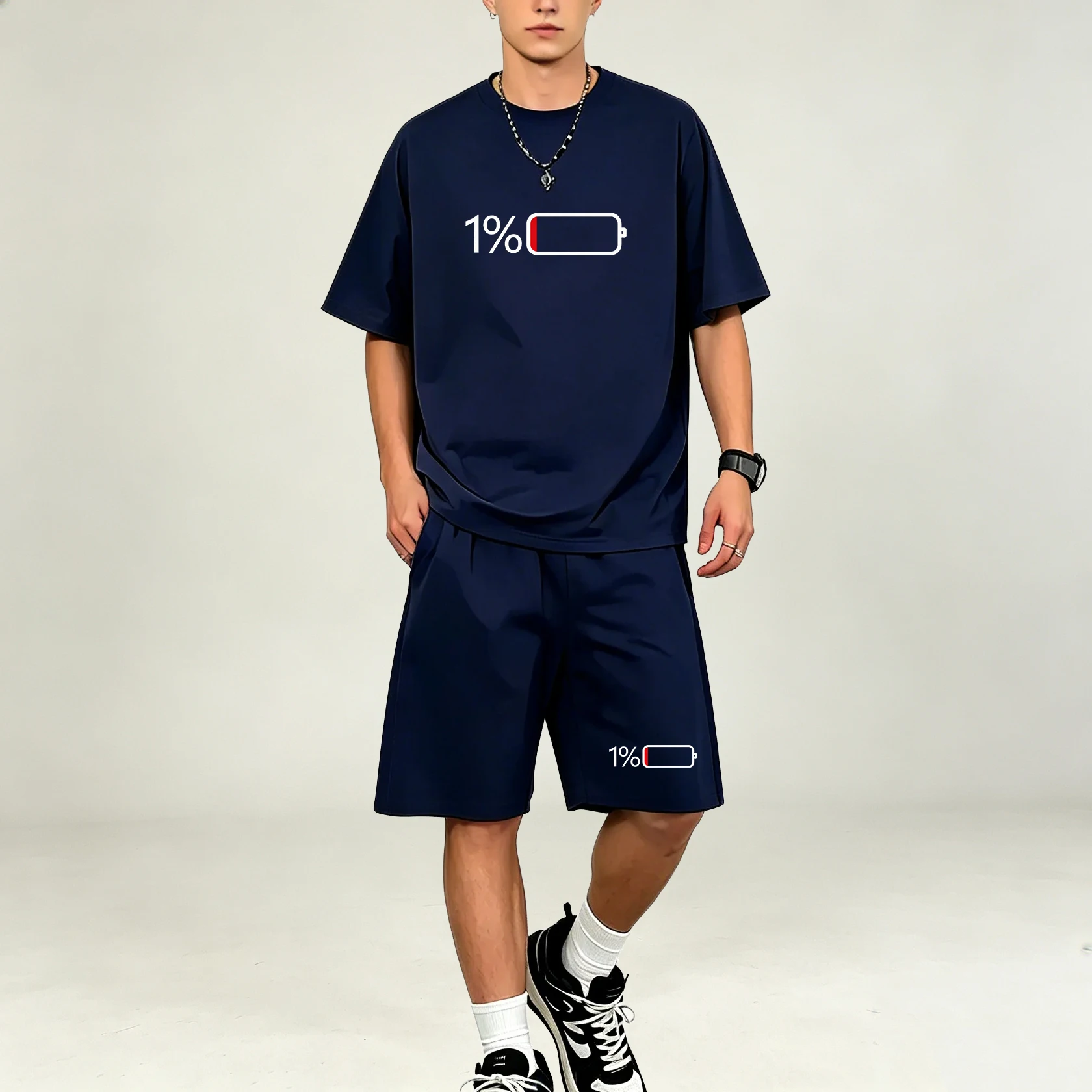 Hot Selling Men T‑Shirts Sets  - огляд і ціна Summer Clothing For Young Men