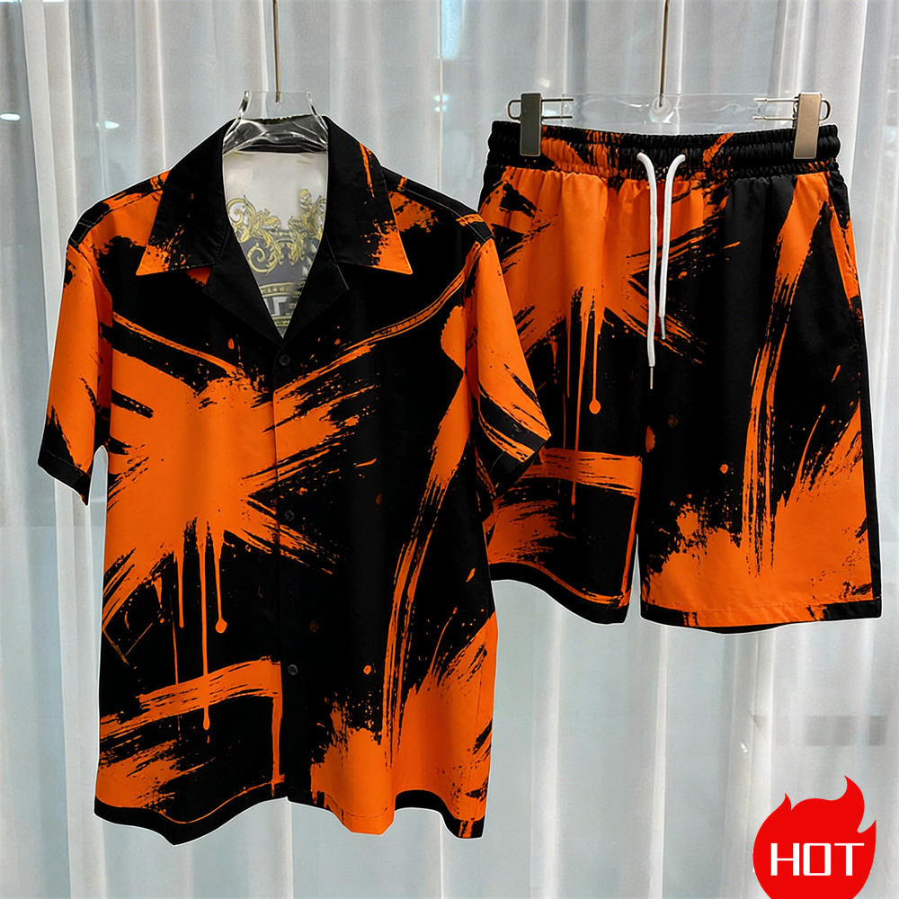 Digital printed men's set fash - огляд і ціна Quality Summer Clothing