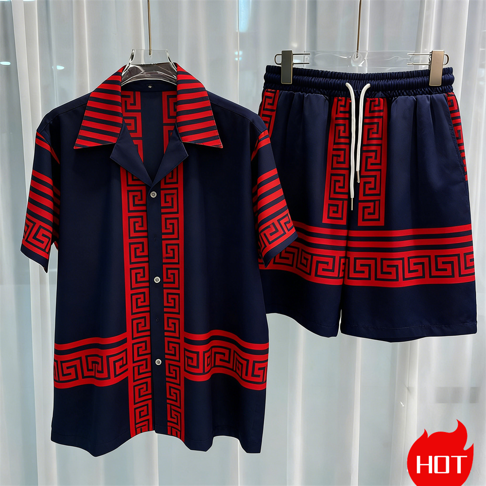 Digital printed men's set fash - огляд і ціна Quality Summer Clothing