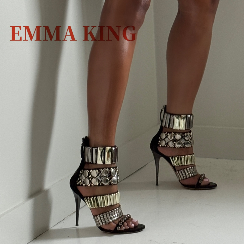 Black Embellished Ankle Strap  - огляд і ціна Summer Clothing Dress