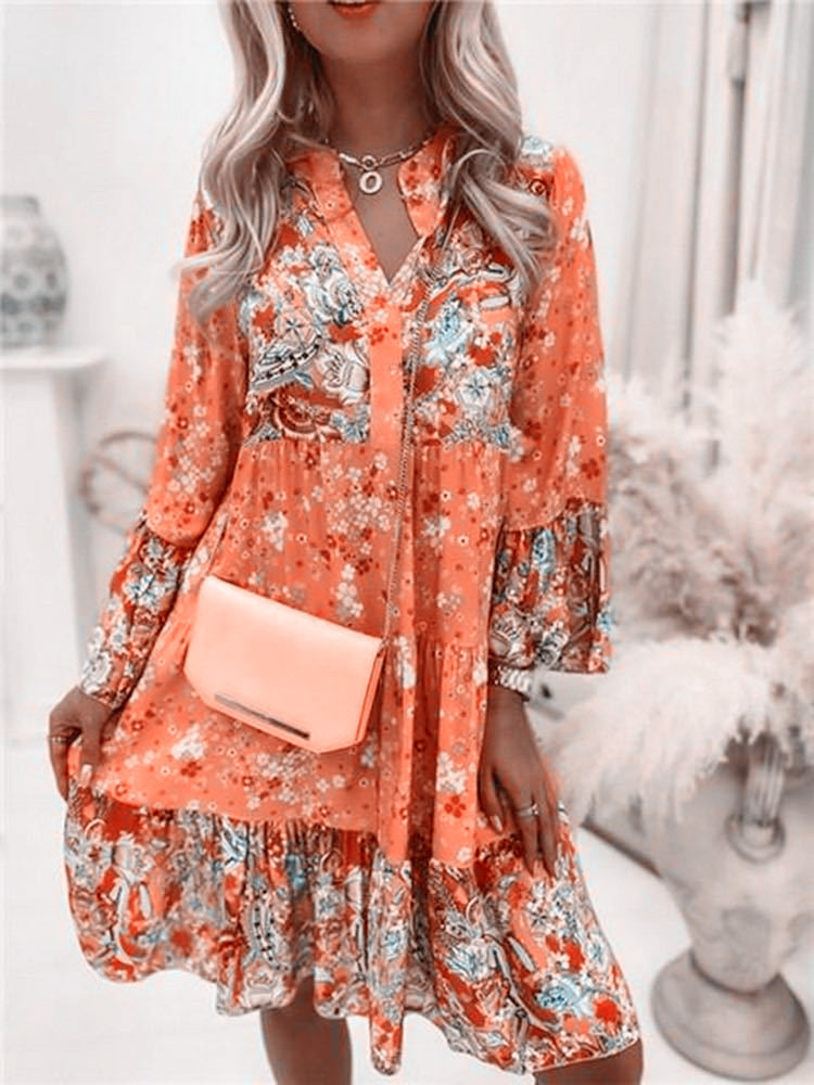 Casual Floral Print Dresses Fo - огляд і ціна Summer Clothing Zara