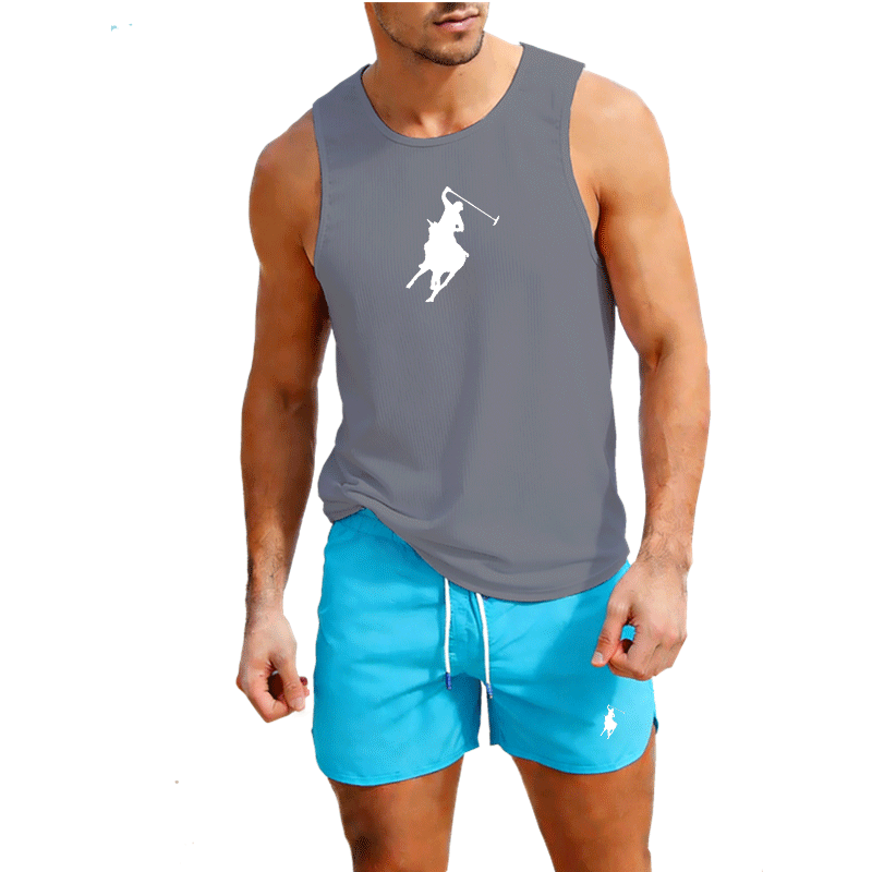 European Men Summer Vest and S - огляд і ціна Summer Clothing Trend