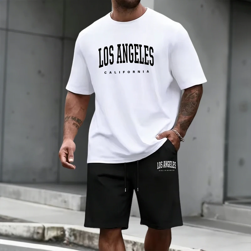 Men's Tracksuit Short Sleeve T - огляд і ціна Summer Clothing For Young Men