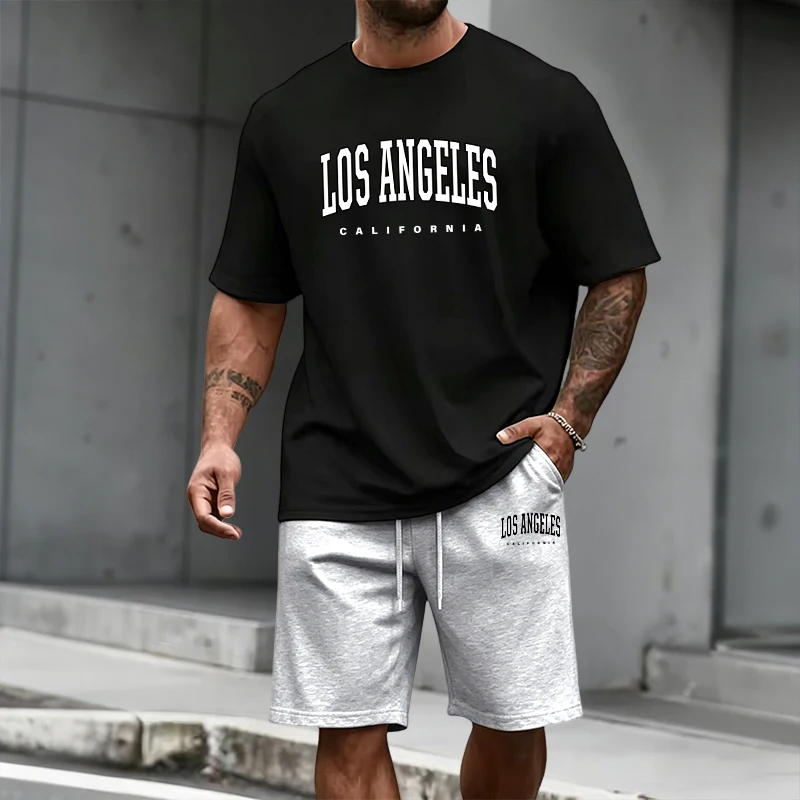 Men's Tracksuit Short Sleeve T - огляд і ціна Summer Clothing For Young Men