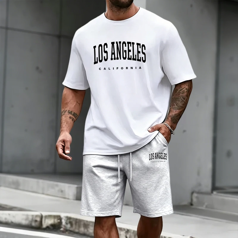 Men's Tracksuit Short Sleeve T - огляд і ціна Summer Clothing For Young Men