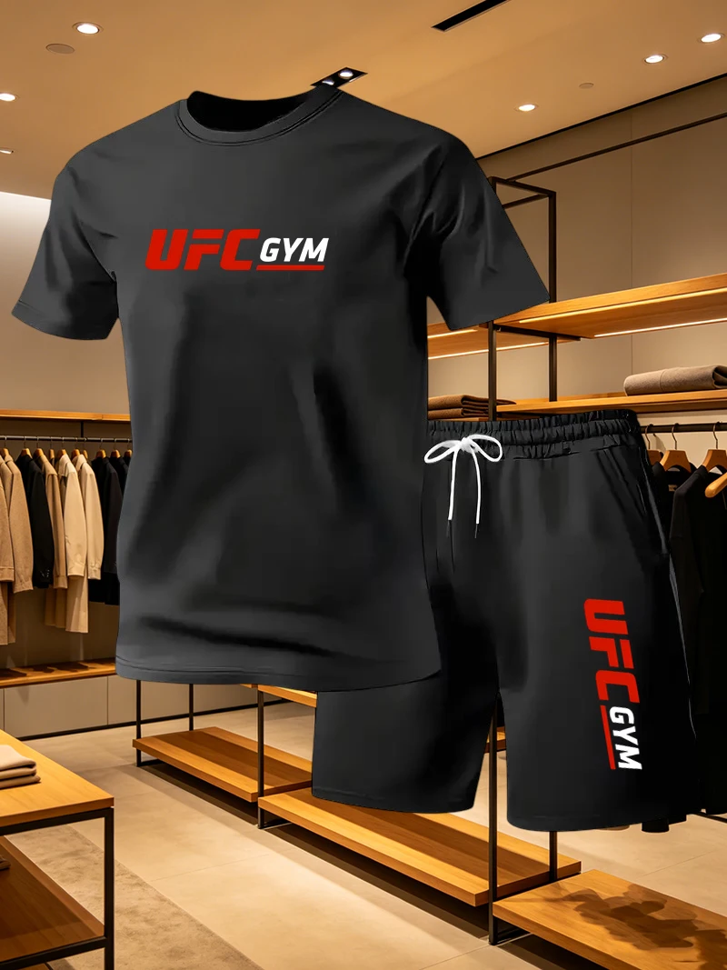 Men's Fashion T-shirt Shorts U - огляд і ціна Summer Clothing For Young Men