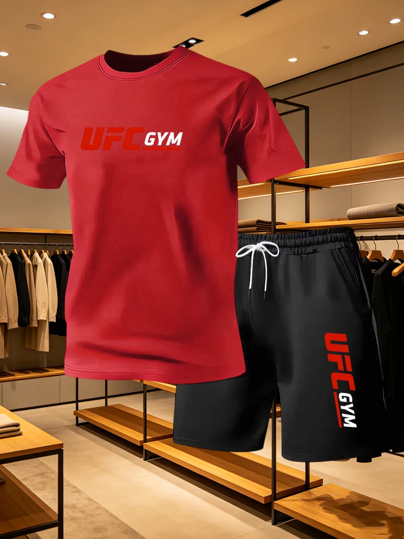 Men's Fashion T-shirt Shorts U - огляд і ціна Summer Clothing For Young Men