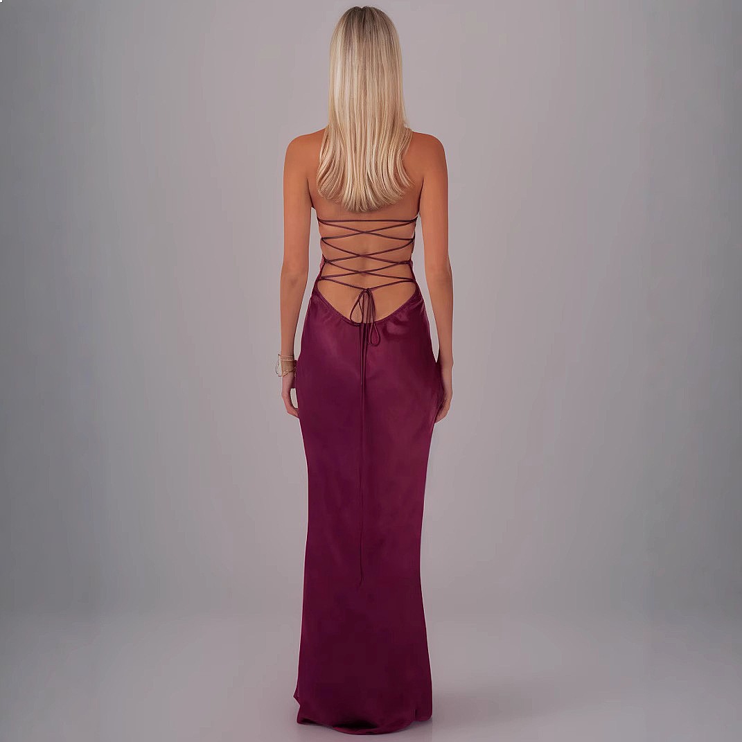 Sexy Sequin Satin Backless Bod - огляд і ціна Summer Clothing For Older Women