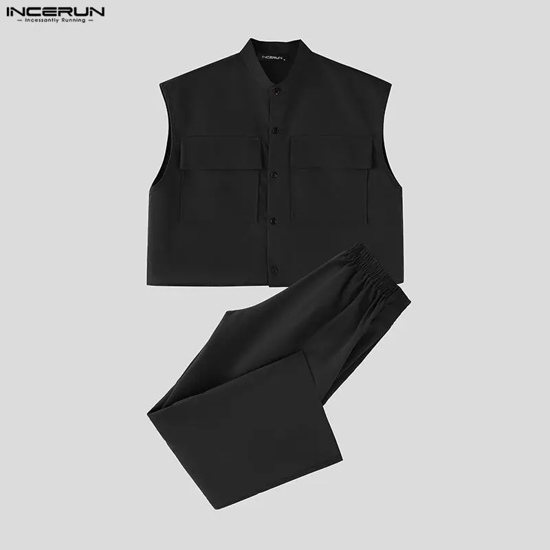 INCERUN Men Sets Solid Sleevel - огляд і ціна Summer Clothing Trend