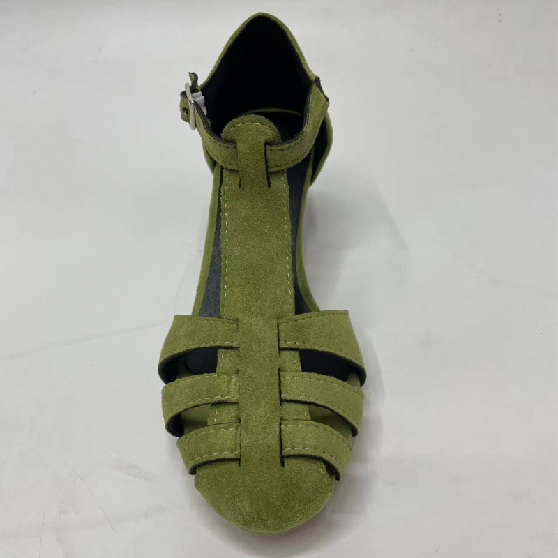 Women's Green Suede Kitten Hee - огляд і ціна Summer Clothing Dress