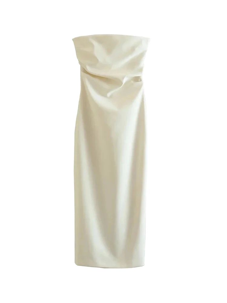 Women Fashion Strapless Gather - огляд і ціна Summer Clothing Zara