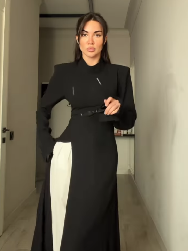 Women's Elegant High Neck Long - огляд і ціна Summer Clothing For Older Women