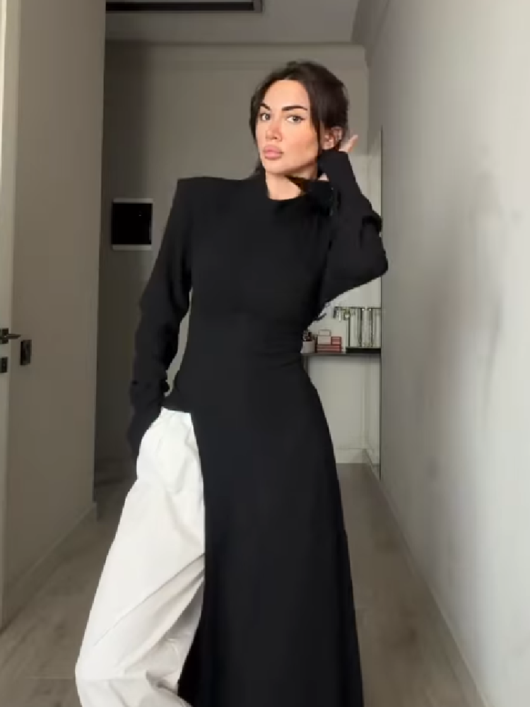 Women's Elegant High Neck Long - огляд і ціна Summer Clothing For Older Women