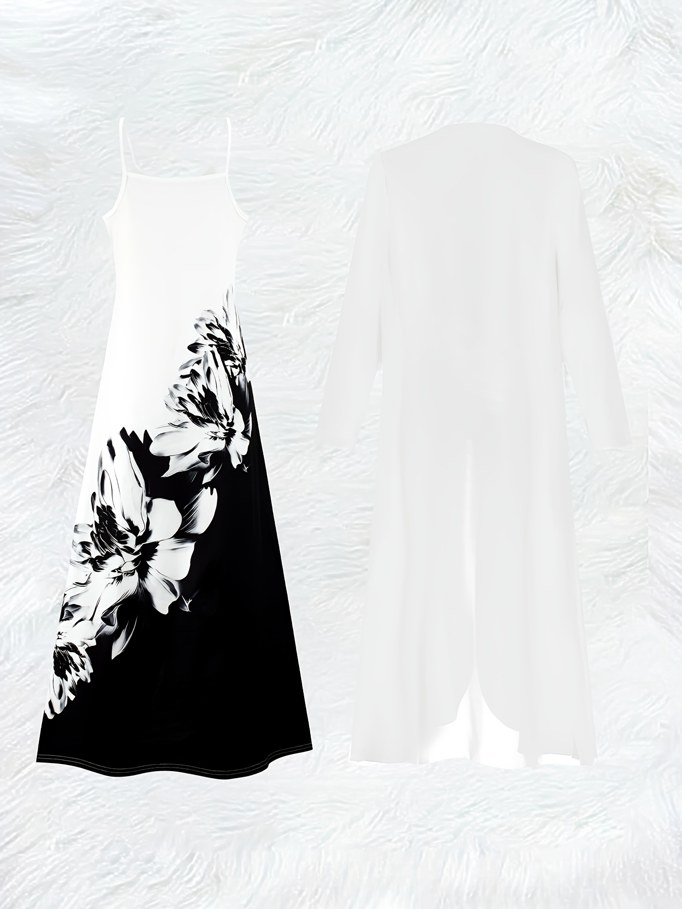 Casual Black and White Floral  - огляд і ціна Summer Clothing For Older Women