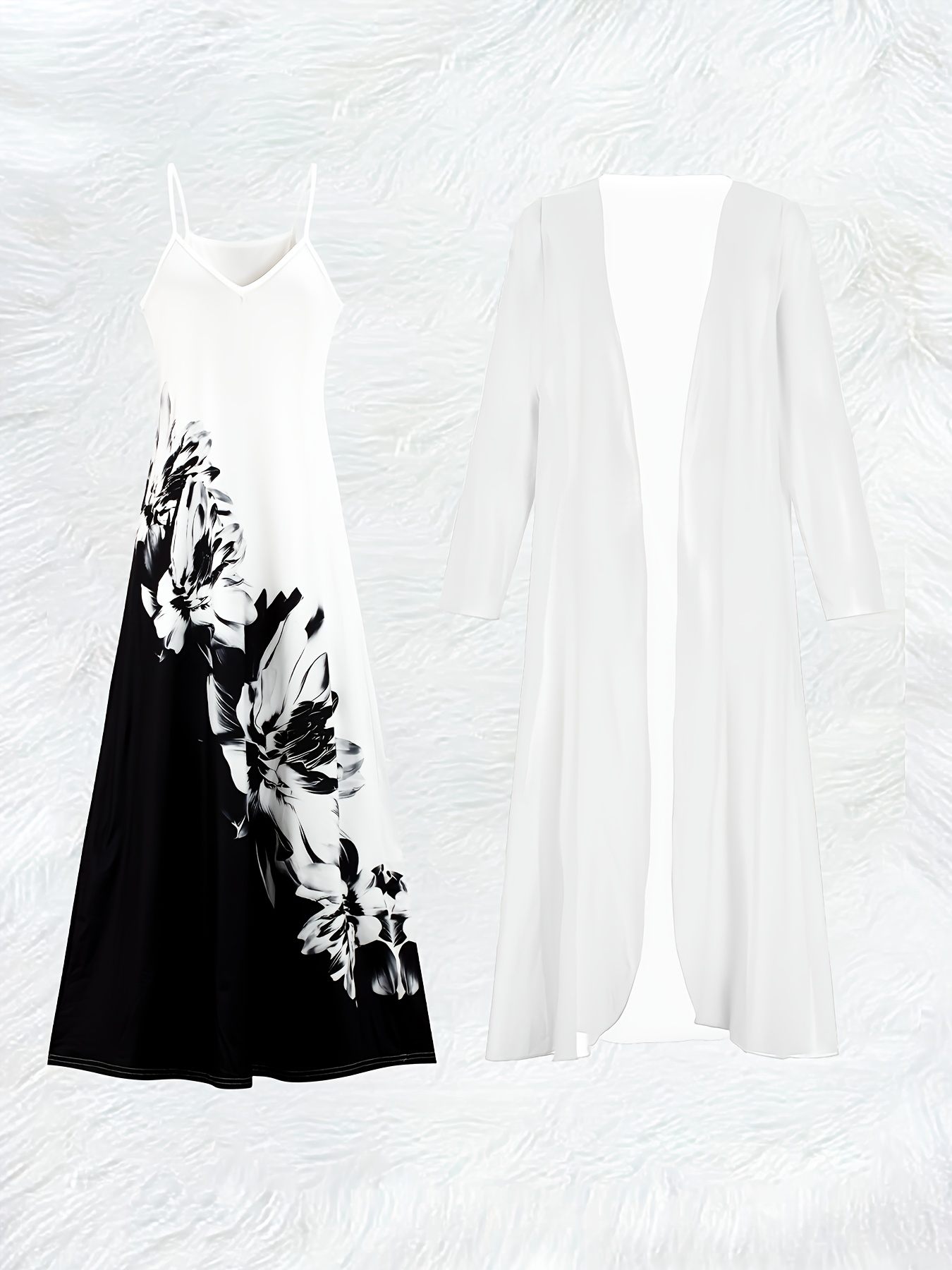 Casual Black and White Floral  - огляд і ціна Summer Clothing For Older Women
