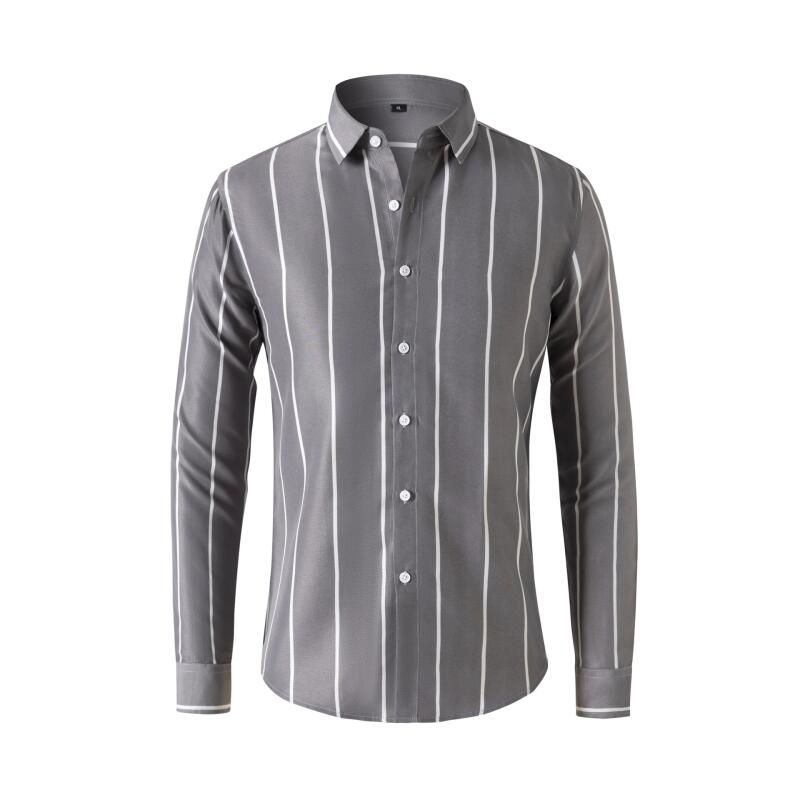 Men's Striped Dress Shirt Long - огляд і ціна Summer Clothing Dress