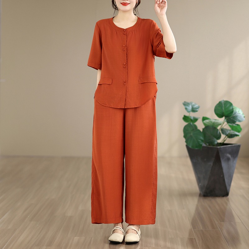 New Summer Cotton Linen Loose  - огляд і ціна Summer Clothing For Women Over 60