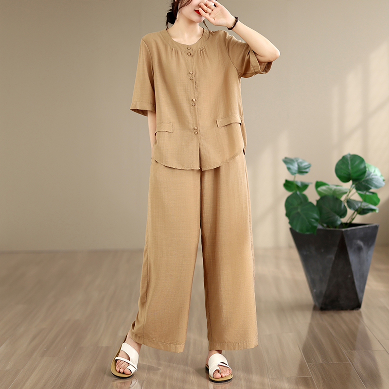 New Summer Cotton Linen Loose  - огляд і ціна Summer Clothing For Women Over 60