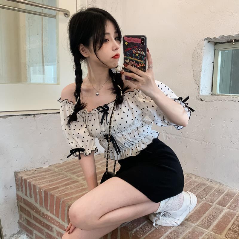 Blouses Women Summer French Pu - огляд і ціна Crop Blouse Linen