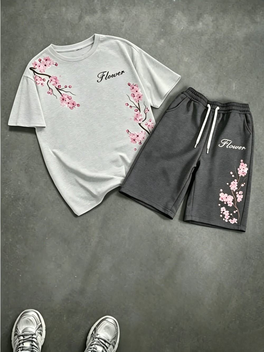Men's Summer Cherry Blossom Le - огляд і ціна Summer Clothing For Young Men