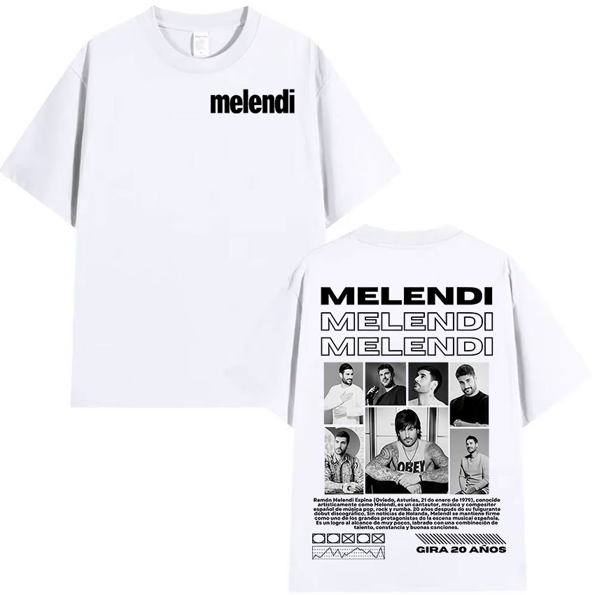 Rapper Melendi Tour 2025 New A - огляд і ціна Quality Summer Clothing