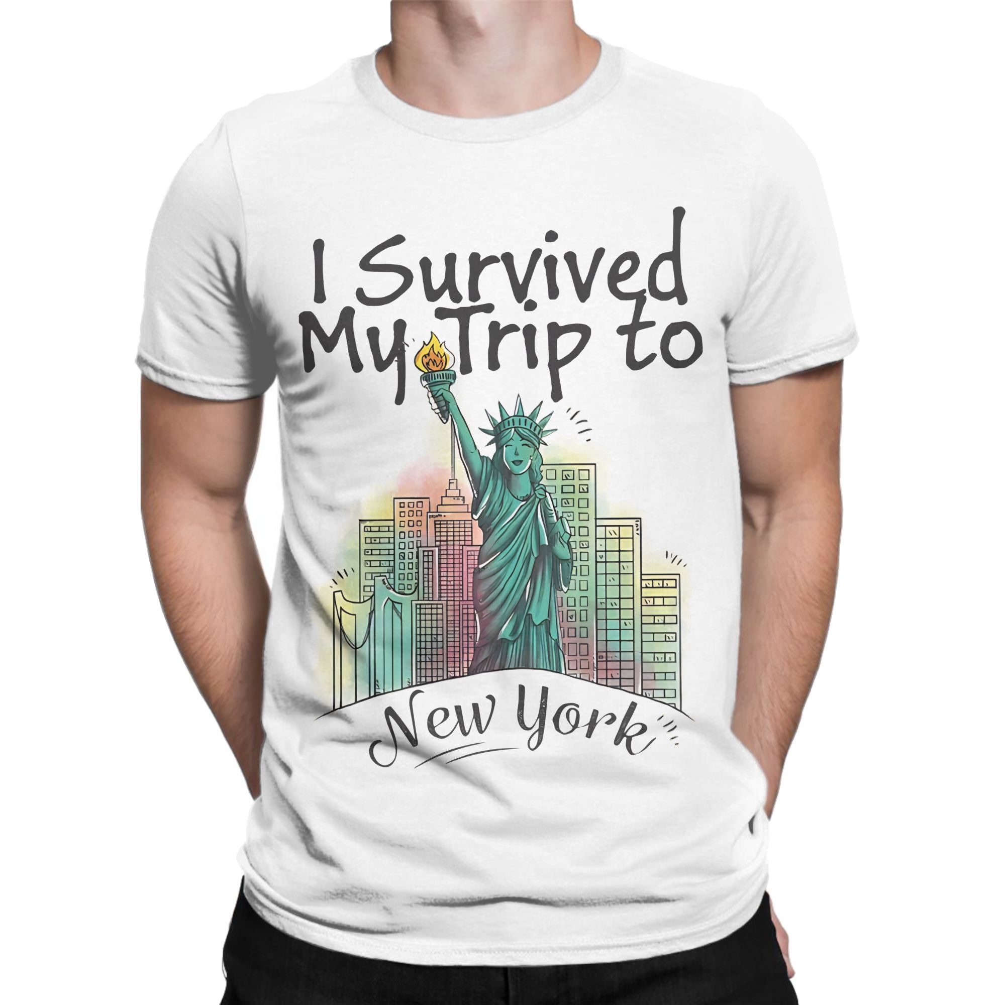 Retro I Survived My Trip To NY - огляд і ціна Summer Clothing Nyc