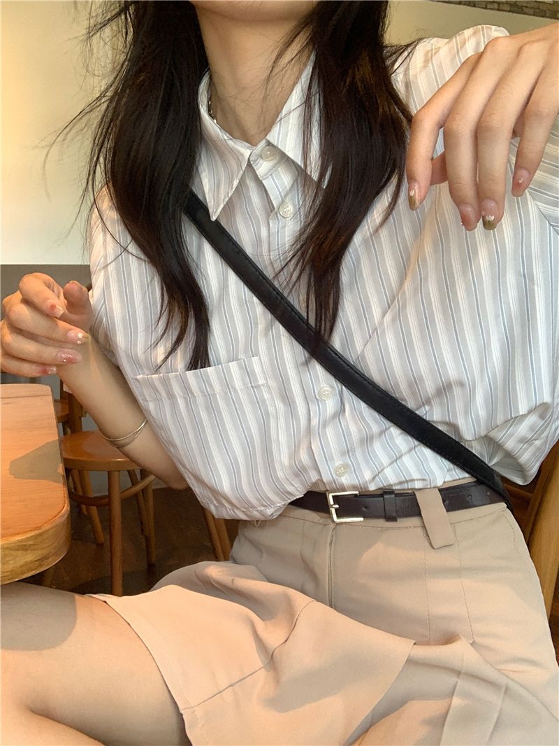 Shirts Women Bamboo-linen Blen - огляд і ціна Crop Blouse Linen