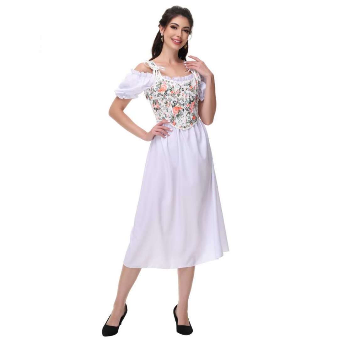 Summer White Cotton Solid Slas - огляд і ціна Summer Victorian Clothing