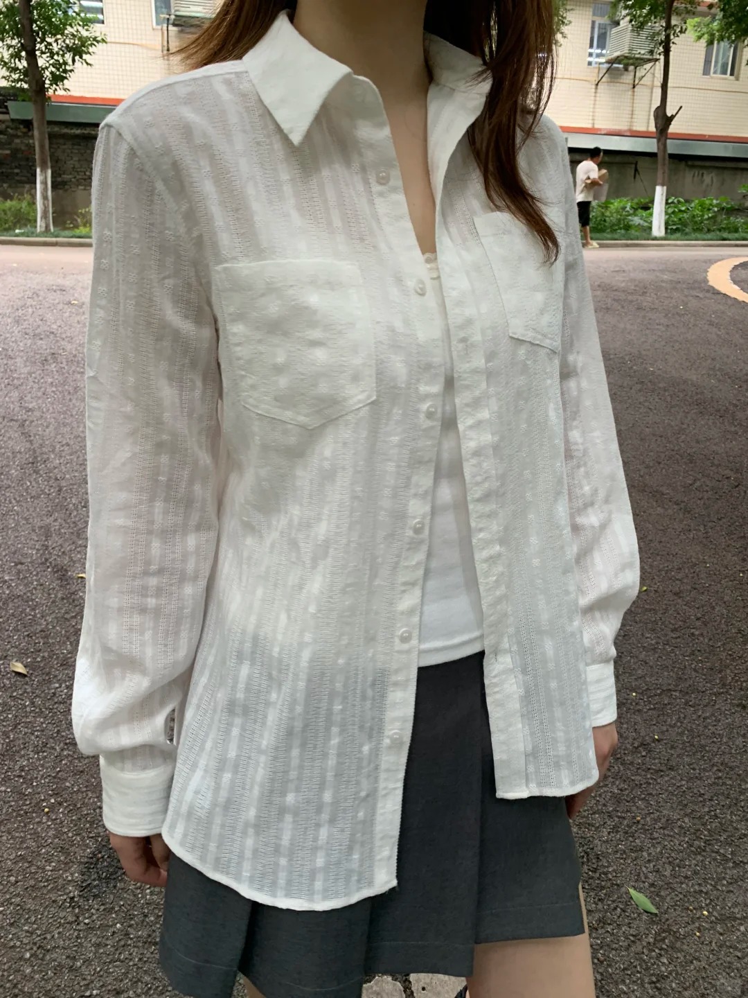 Linen Cotton Collar Buttons Bl - огляд і ціна Crop Blouse Linen