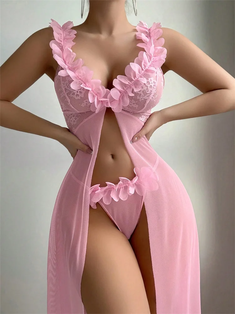 Pink Floral Sexy Nighties Wome - огляд і ціна Summer Clothing Dress