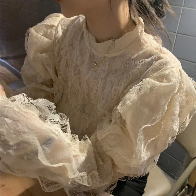 Vintage Blouses Women French S - огляд і ціна Crop Blouse Linen