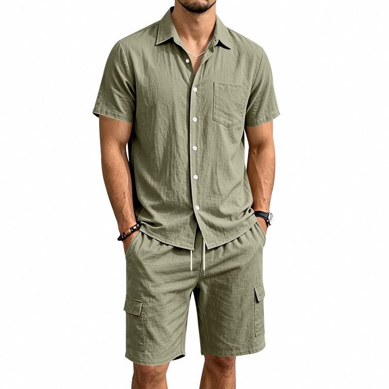 Men Summer American Linen Two  - огляд і ціна Summer Clothing Trend