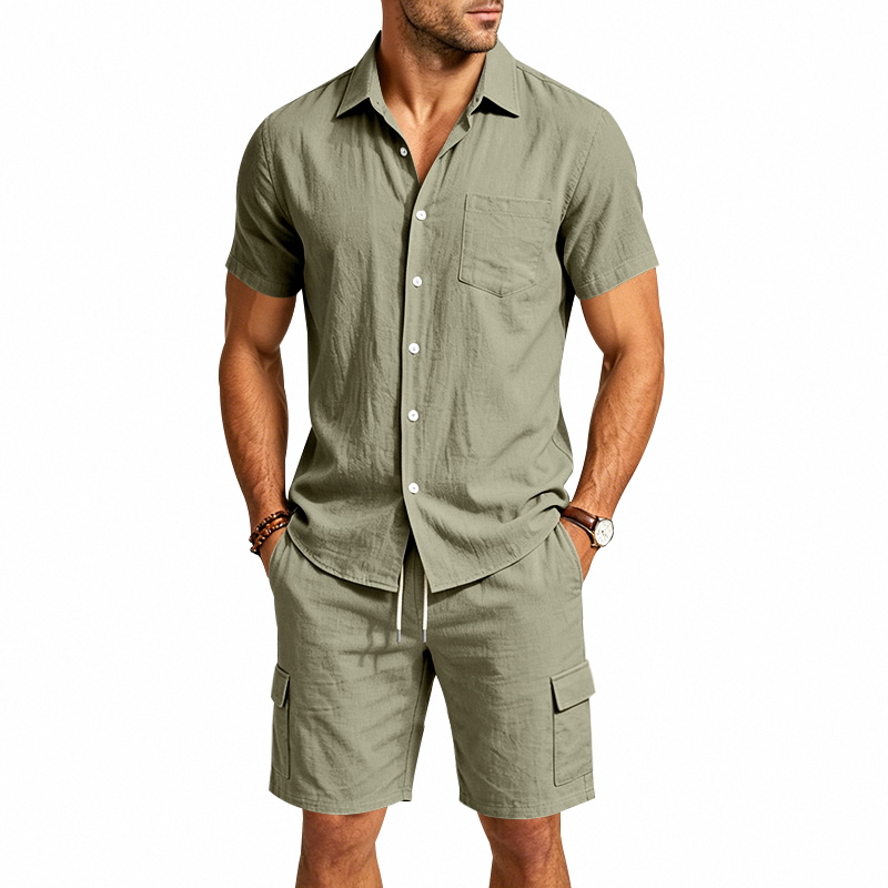 Men Summer American Linen Two  - огляд і ціна Summer Clothing Trend