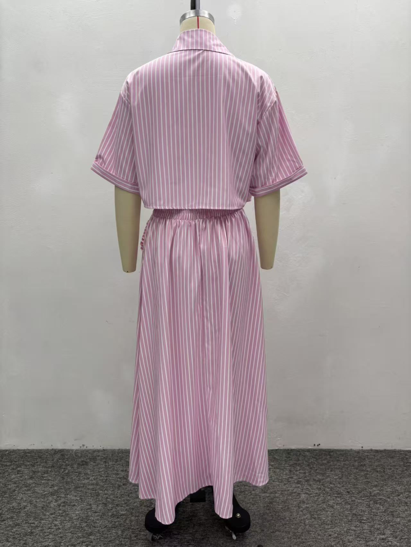 Women Summer Dress Lapel Singl - огляд і ціна Summer Clothing For Older Women