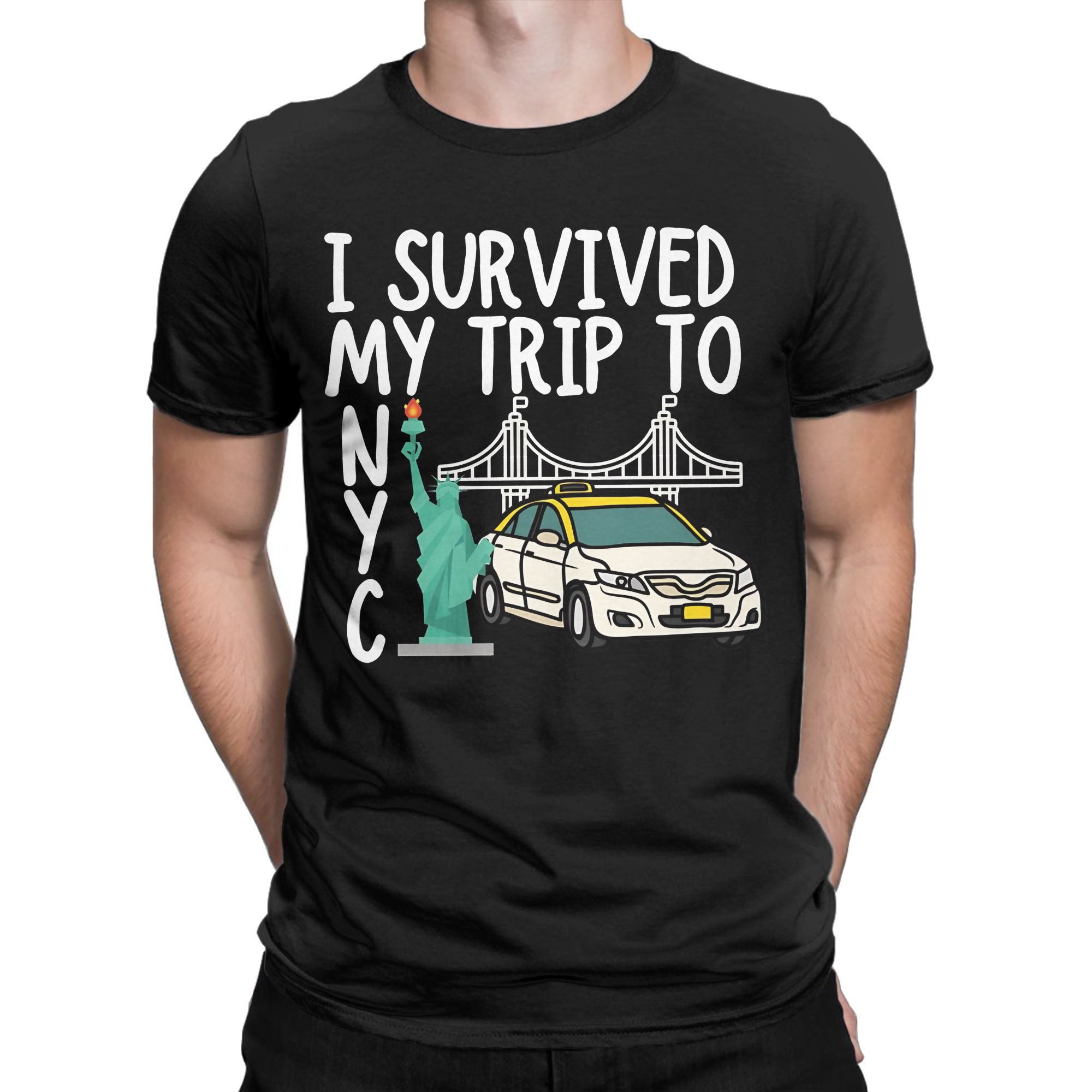 Vintage I Survived My Trip To  - огляд і ціна Summer Clothing Nyc