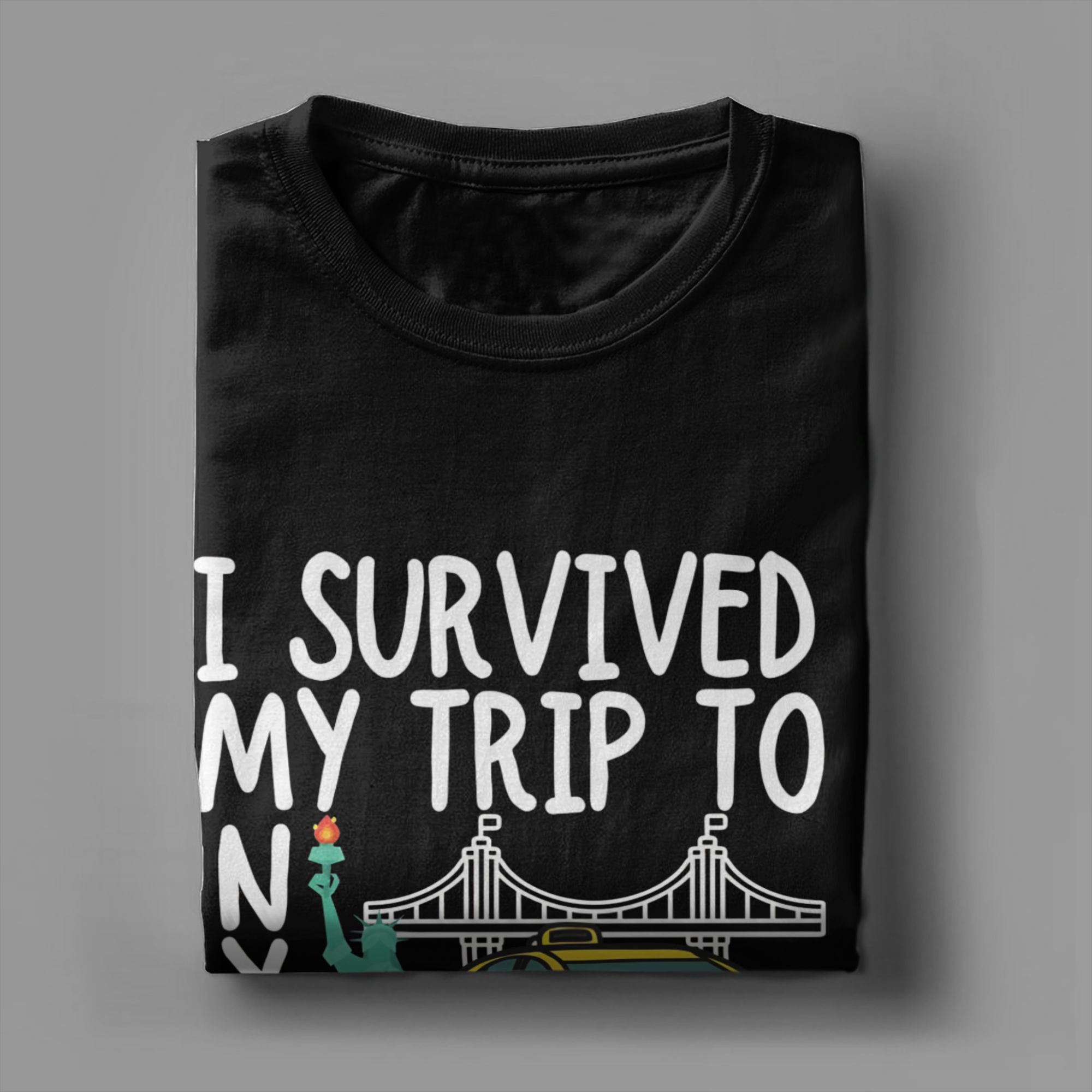 Vintage I Survived My Trip To  - огляд і ціна Summer Clothing Nyc