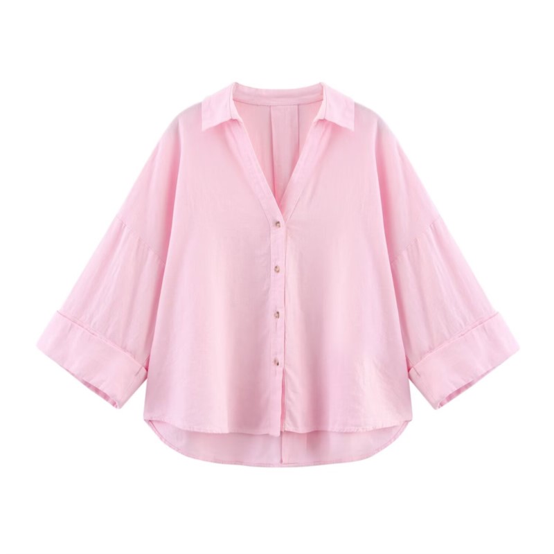 HipSeam Wide Sleeved Shirt Wom - огляд і ціна Tie Front Shirt