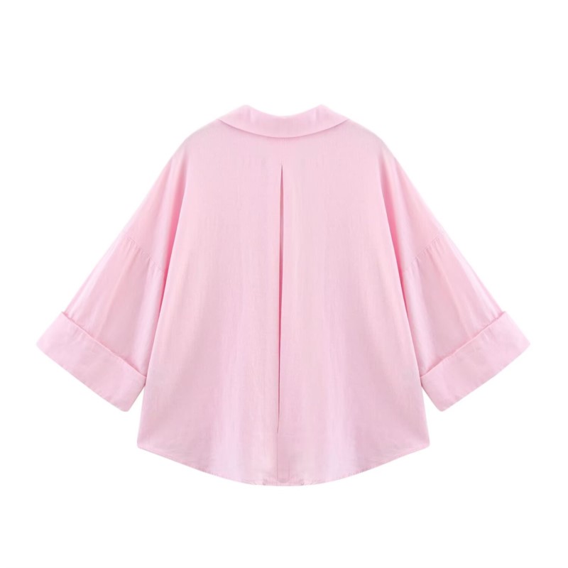HipSeam Wide Sleeved Shirt Wom - огляд і ціна Tie Front Shirt