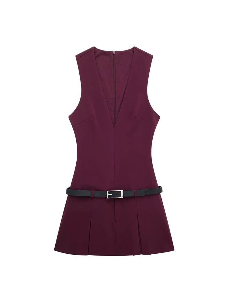 Sleeveless Pleated Mini Dress  - огляд і ціна Summer Clothing Zara