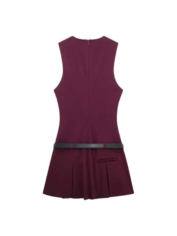 Sleeveless Pleated Mini Dress  - огляд і ціна Summer Clothing Zara